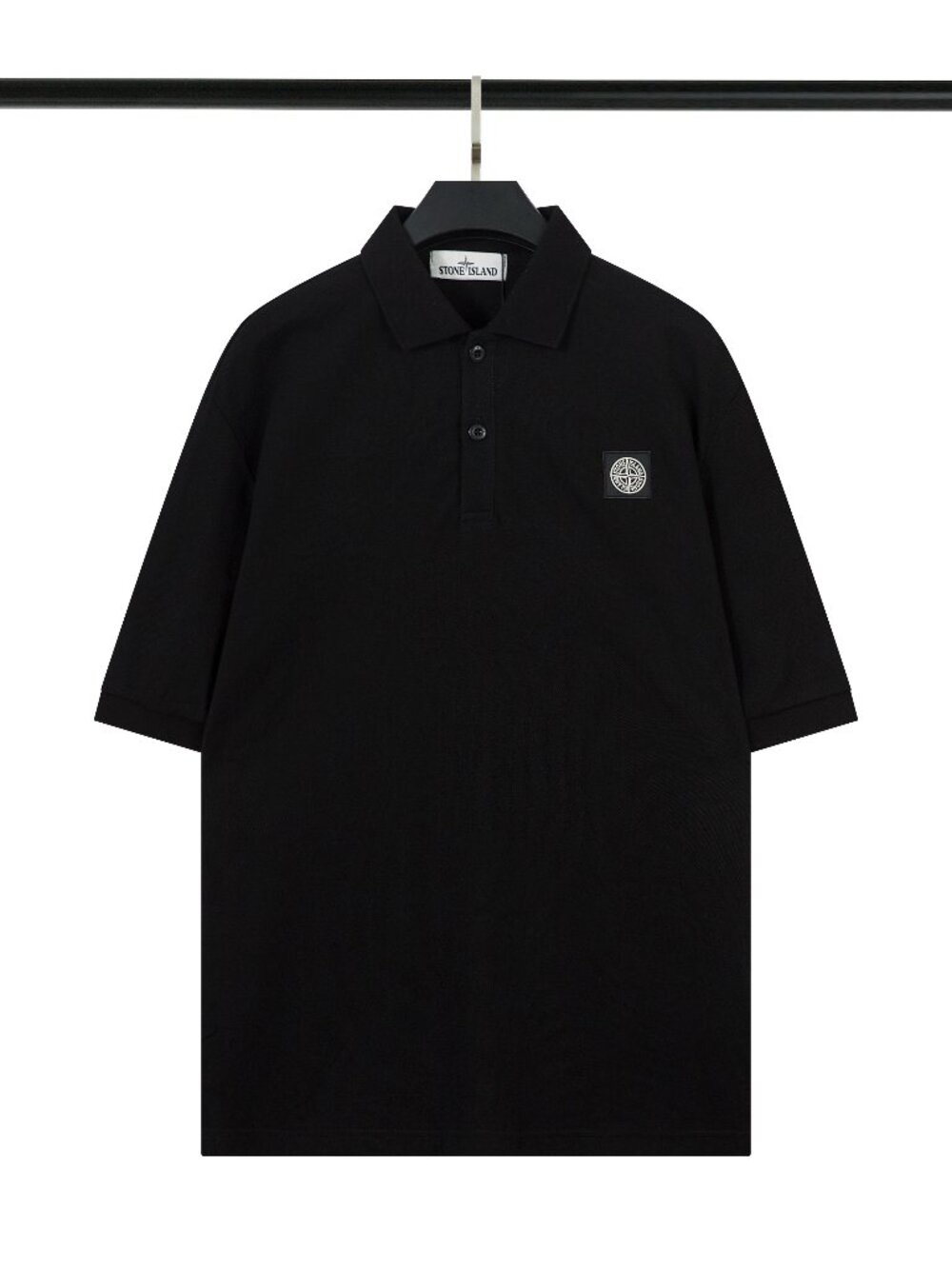 Stone Island Black Polo Shirt